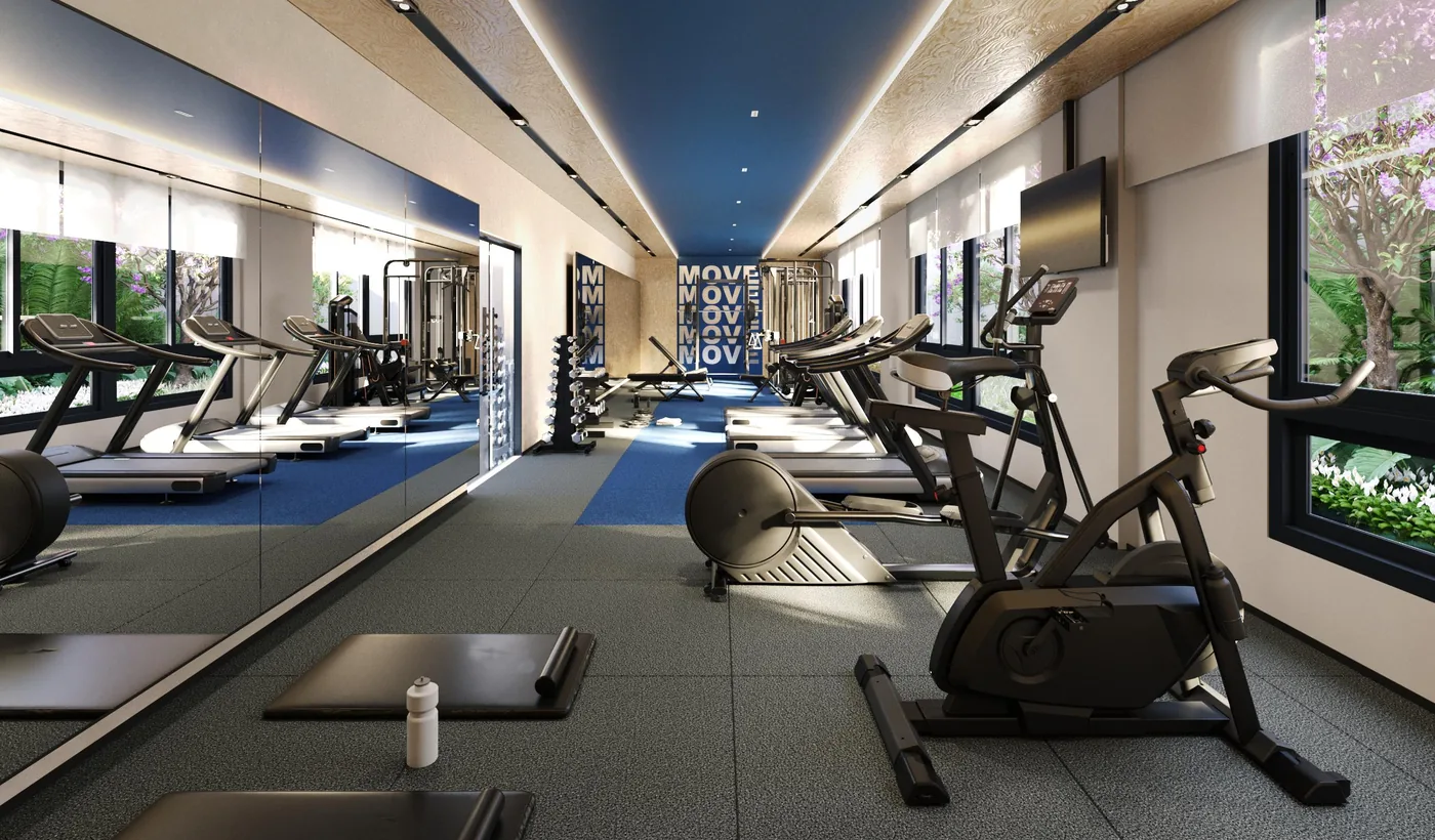 Perspectiva ilustrada do fitness — Nex One Capote Valente